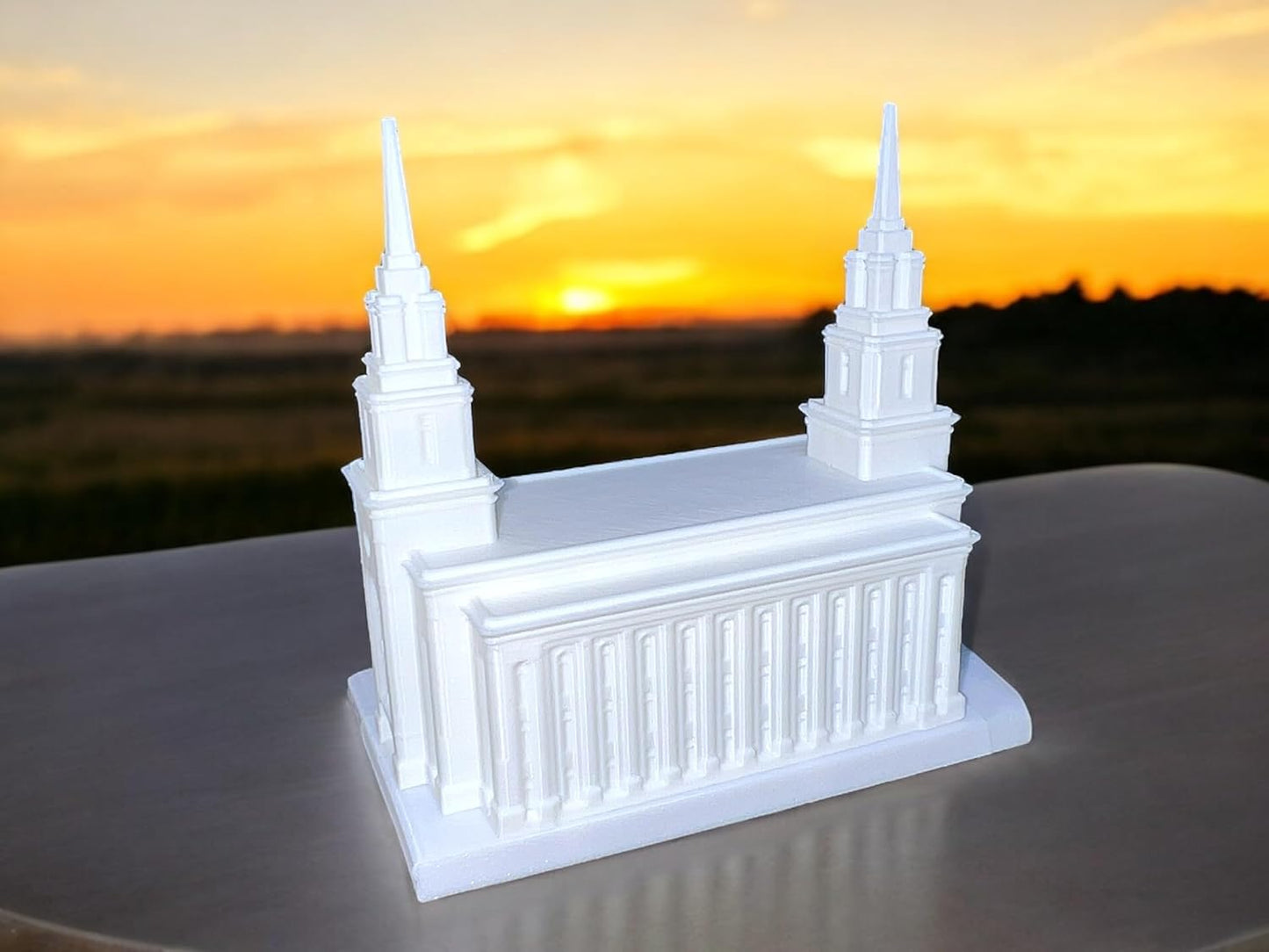 Layton Utah Temple-Inspired Personalized Photo Lamp – Custom LDS Wedding, SealingStatue; Anniversary Gift