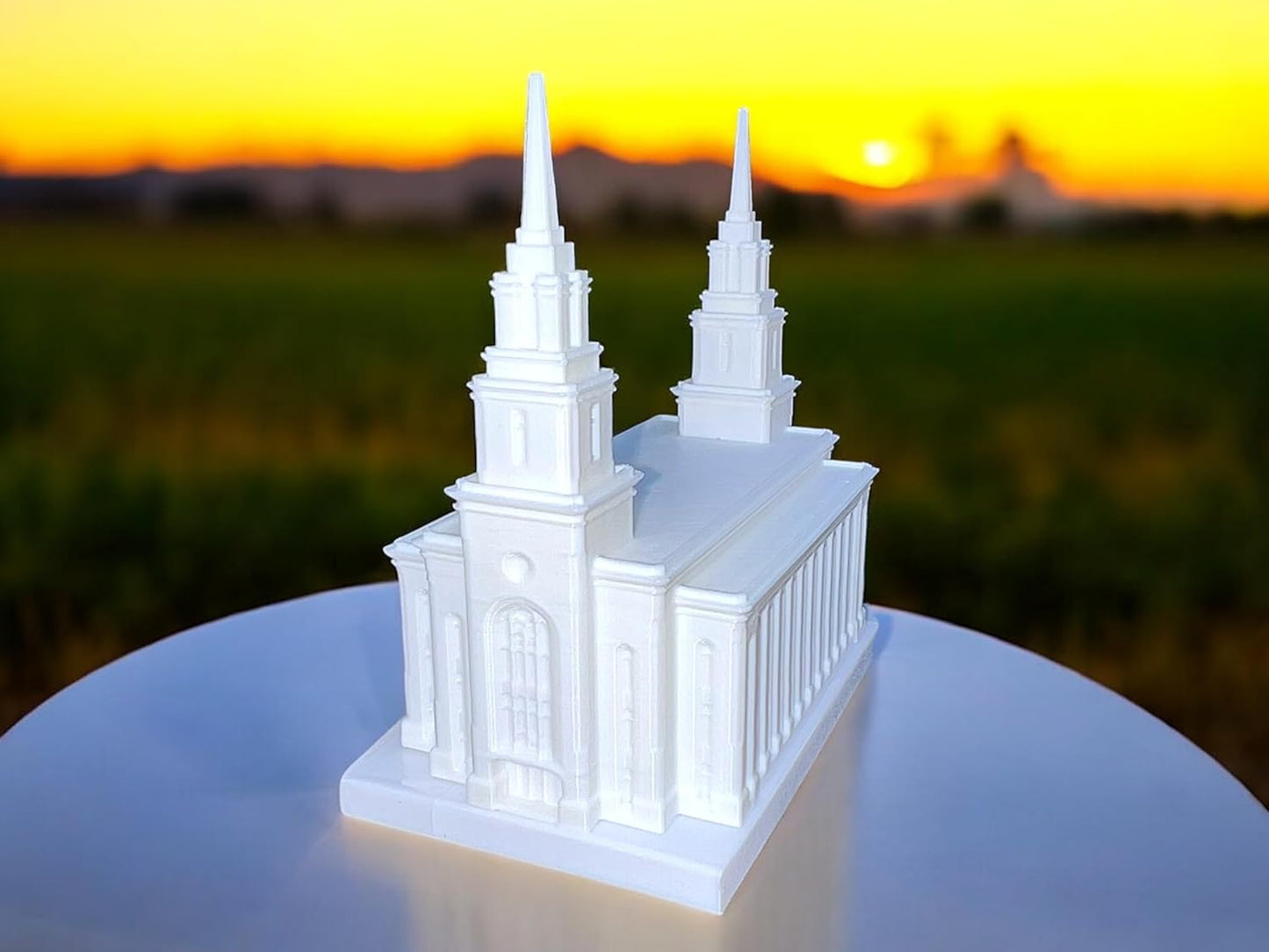 Layton Utah Temple-Inspired Personalized Photo Lamp – Custom LDS Wedding, SealingStatue; Anniversary Gift