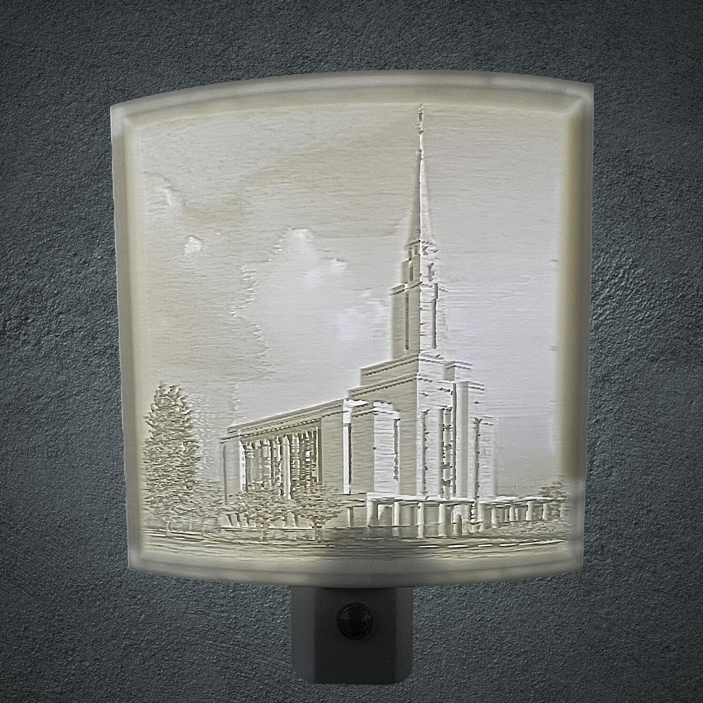 Ocquirrh Mountain Utah Temple Night Light