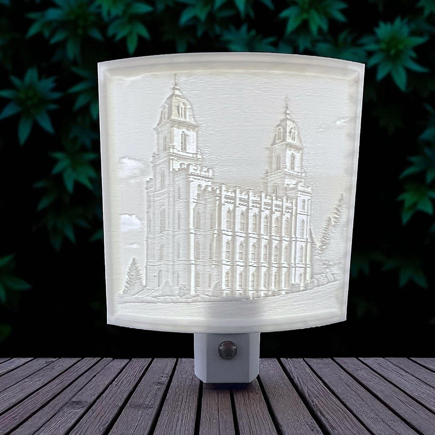Manti Utah Temple Night Light