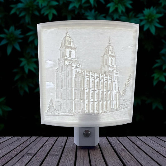 Manti Utah Temple Night Light