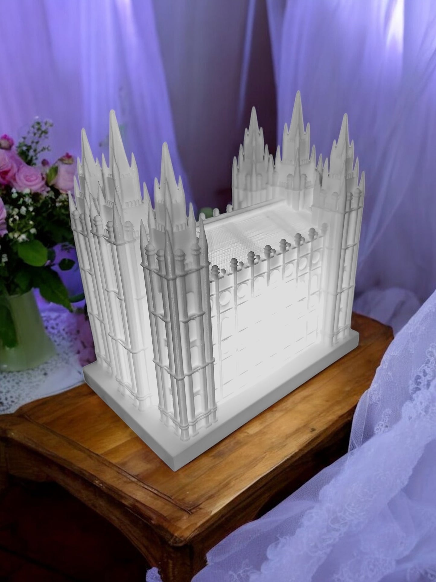 Salt Lake City Utah Temple Replica | LDS Temple Model | Religious Home Decor | Latter-day Saint Gift | 3D Printed Temple Statue