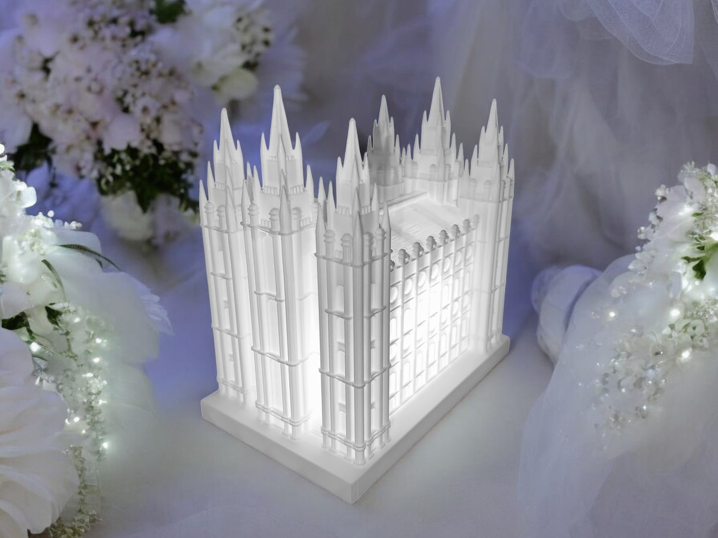 Salt Lake City Utah Temple Replica | LDS Temple Model | Religious Home Decor | Latter-day Saint Gift | 3D Printed Temple Statue