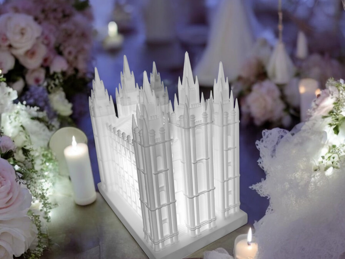 Salt Lake City Utah Temple Replica | LDS Temple Model | Religious Home Decor | Latter-day Saint Gift | 3D Printed Temple Statue